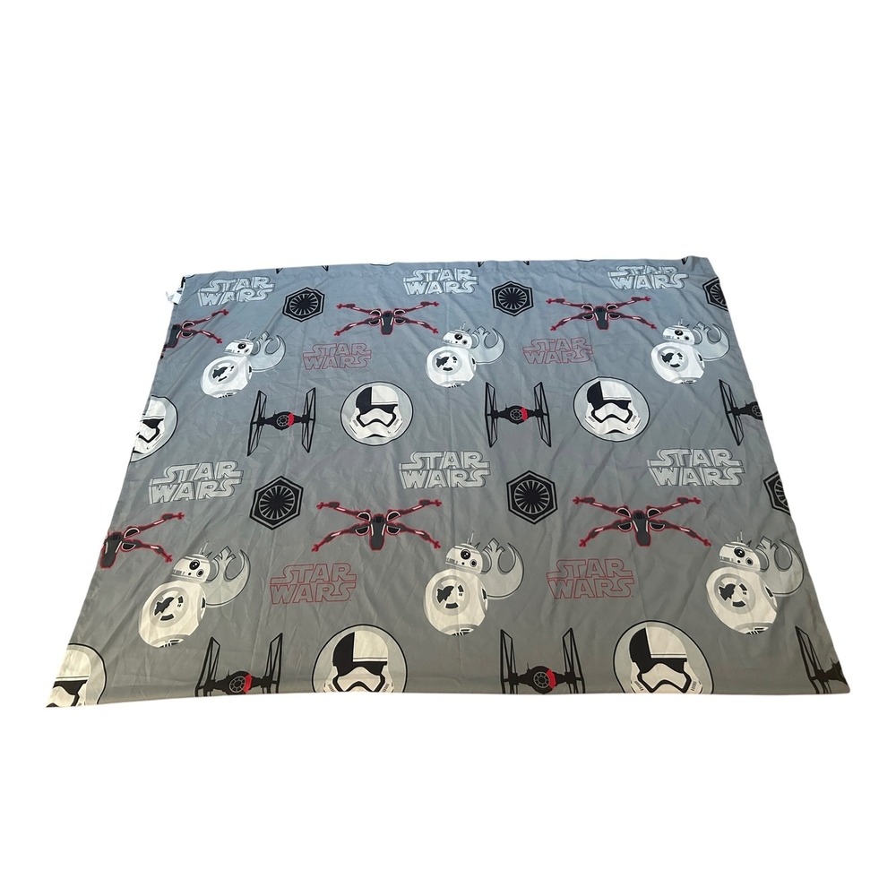 Star Wars BB-8 Stormtrooper X-Wing TIE Fighter Grey Twin Flat Sheet Jay Franco